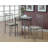 Cossey Dining Table Set, 3pcs Set, Small, 30" Round, Kitchen, Metal, Laminate, Brown, Grey, Transitional