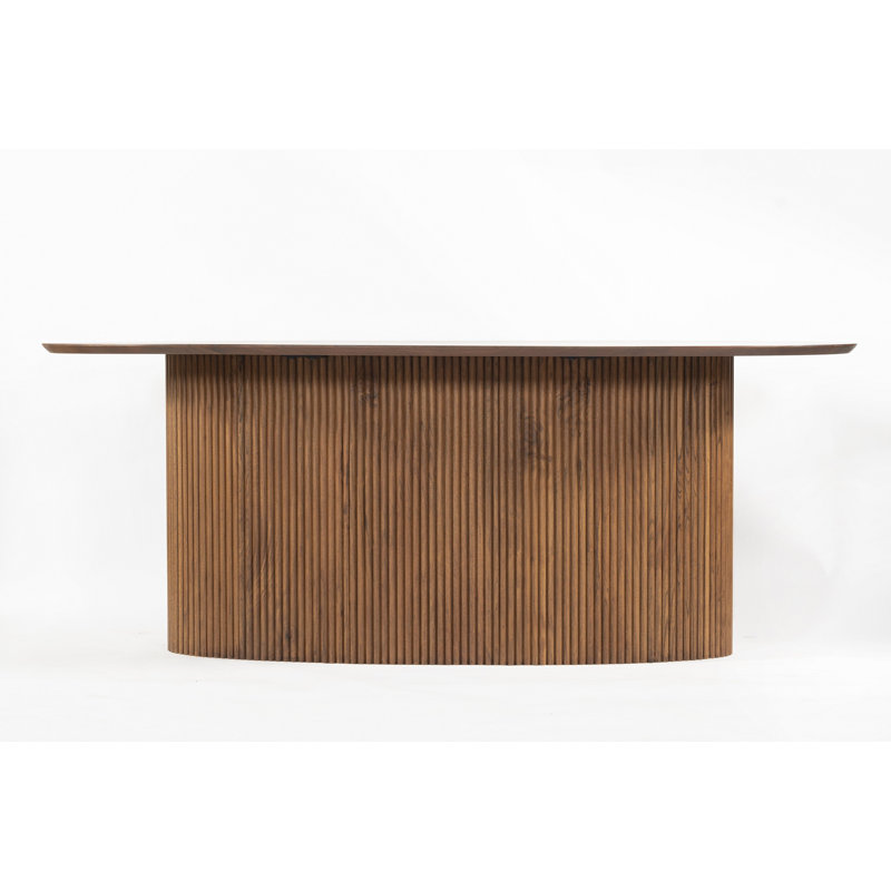 Kedarian Extendable Acacia Oval Dining Table