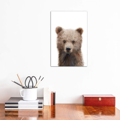 Grizzly Bear Cub - Wrapped Canvas Painting