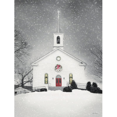 «Hykeem Hilltop Church At Night On Canvas» par Lori Deiter, reproduction