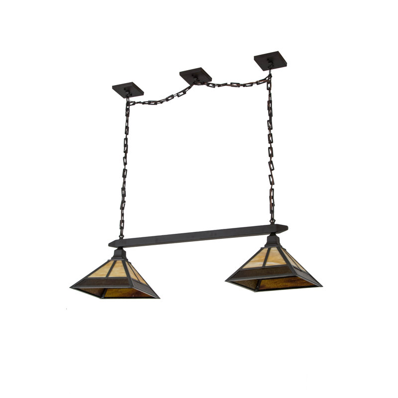 Luminaire suspendu 2 lumières Mission