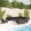 Ebern Designs 11 Piece Garden Lounge Set With Cushions Poly Rattan Dark Grey