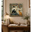 Art mural rétro sur toile tendue sorcière et chat royal-1272625718