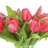 Real Touch Tulips in Glass Vase-1509356132