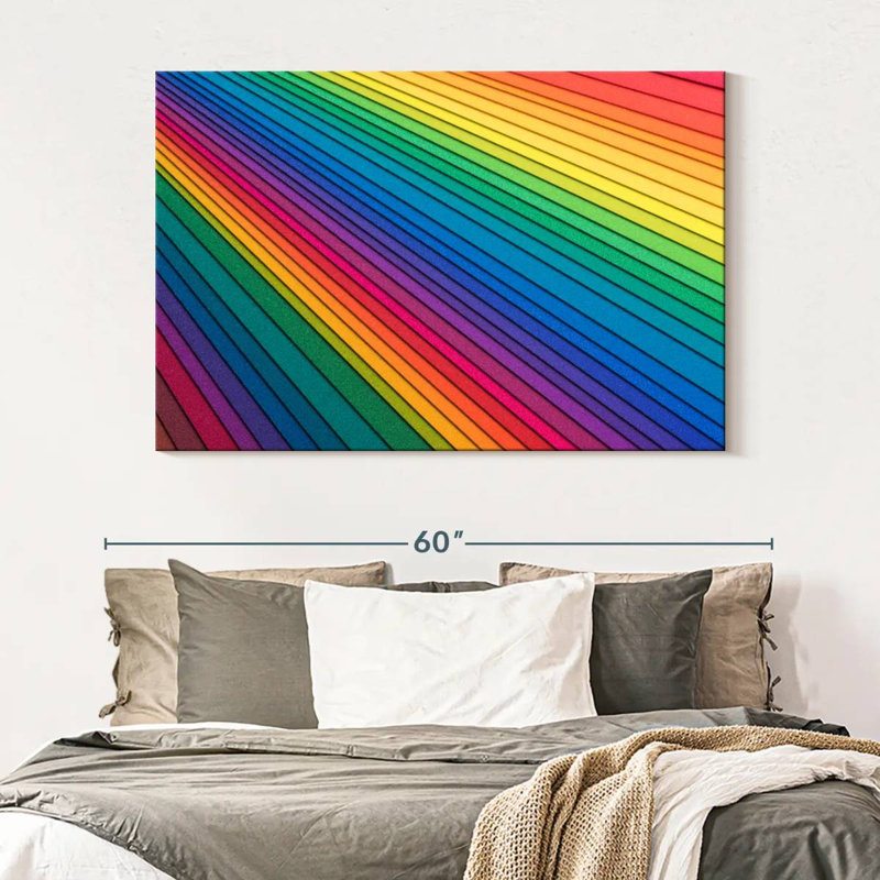 Hiltrud Rainbow Paper Stack, 34" H x 51" W