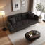 Canapé-lit 70 po en velours de luxe avec garniture cloutée - Canapé-lit pliable avec coussin pour petits espaces-1833724539