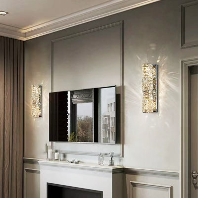 Ashvik Stainless Steel LED Flush Mounted Sconce