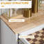 Poubelle de cuisine inclinable (blanc)