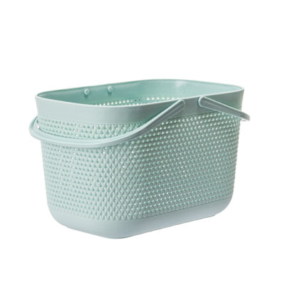 Plastic Organizer Storage Baskets With Handles, Shower Caddy Bins Organizer For Bathroom And Kitchen