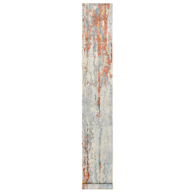 Tanairi One-of-a-Kind 2'6" X 17'8" New Age Runner Area Rug in