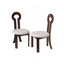 Ensemble de 2 chaises de salle à manger en bois massif rétro Vintage-1055686781