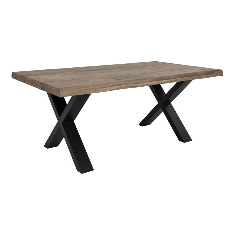 Elsass Cross Legs Coffee Table, Brown