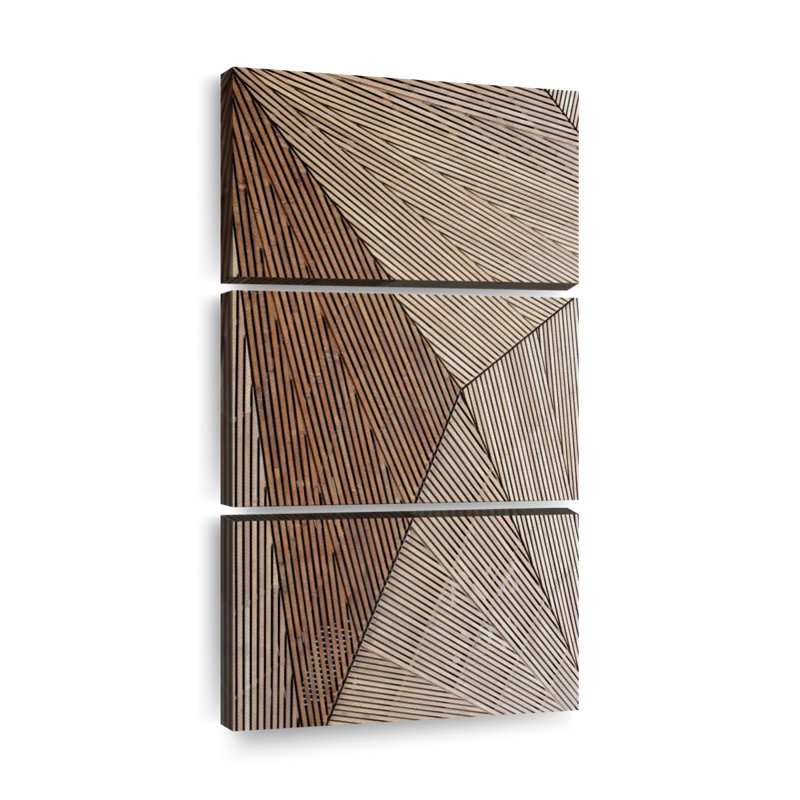 Architecture, structure en bois, 3 pièces, H 75 po x l 36 po x P 1,25 po