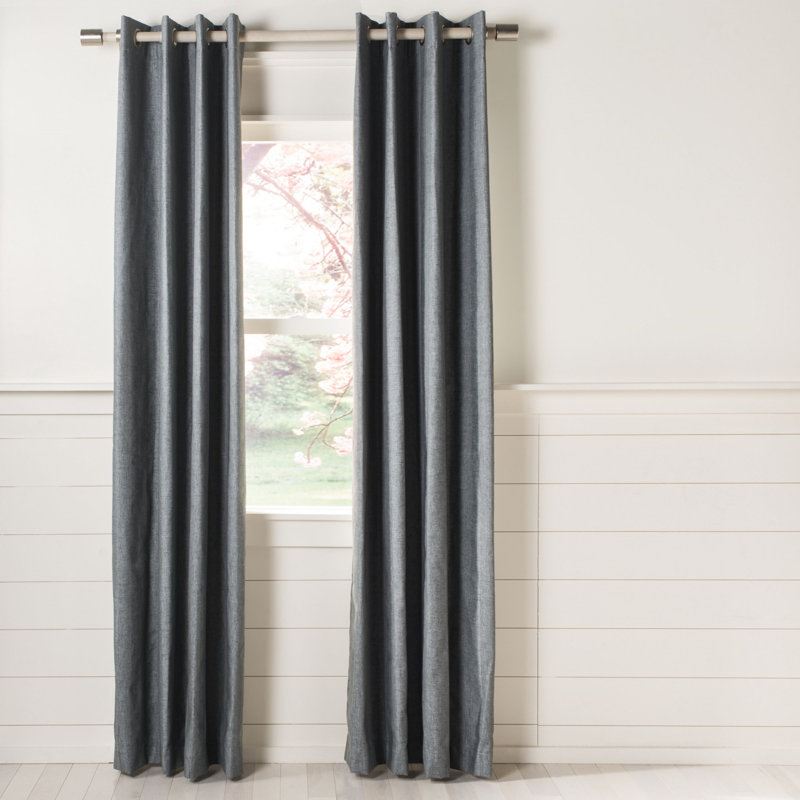 Kina Room Darkening Curtain Single Panel, 52" W x 84" L