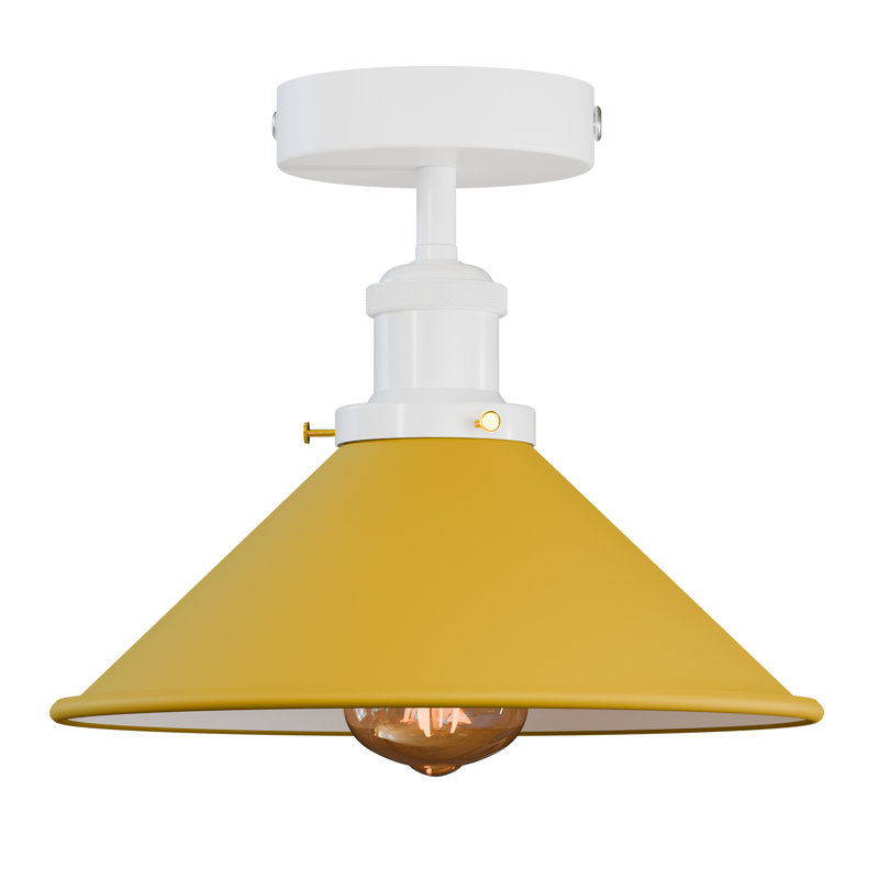 Semi Flush Mount, Yellow