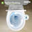 HOROW 1.28 GPF Round Chair Height Floor Mounted Two-Piece Toilet (Seat Included)