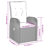Garden Dining Set Black