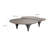 64 Inch Coffee Table, Free Form Irregular Top