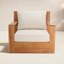 Chaise de patio en teck Azul-185745360