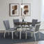 Badgery 41.7" Round Dining Table with Solid Wood Frame