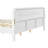 Pine Solid Wood Queen Size Bed, Solid And Stable, No Box Spring Needed