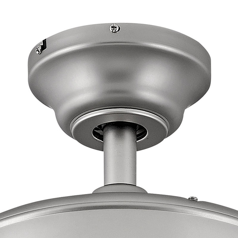 Tige de ventilateur de plafond, Acier satiné, H 60 po x l 1 po x P 1 po