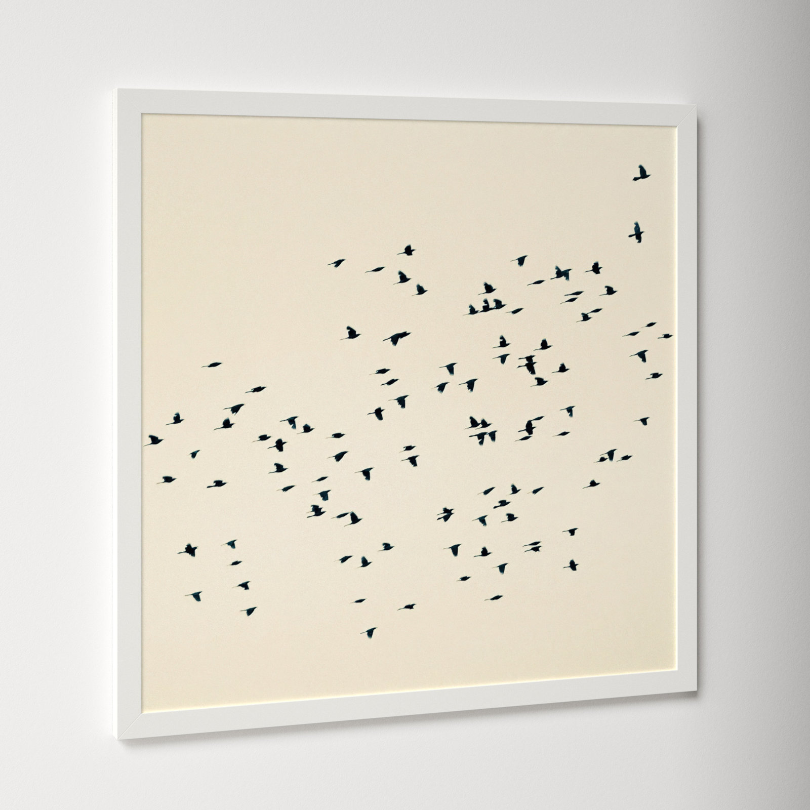 Soaring by Peter Dušek, White, 30" H x 30" W x 1.25" D
