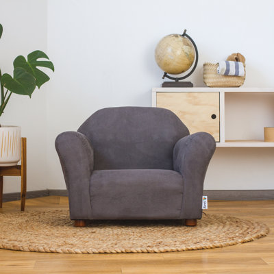 Fauteuil club Weybridge, microsuède rond