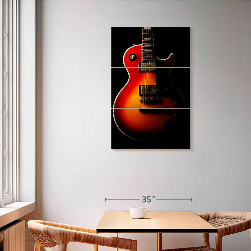 Guitare électrique Abarca Retro, H 57 po x l 36 po