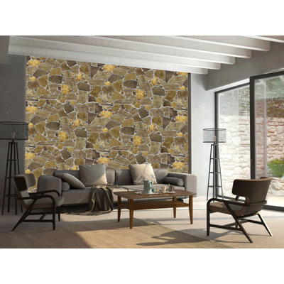 Falkirk Renfrew II 25" x 39" 3D Wall Panel in Brown (1-pack)