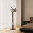 Solid Wood Coat Rack Tree Shaped with 12 Hooks 3 Adjustable Heights Tool Free Assembly-474971126