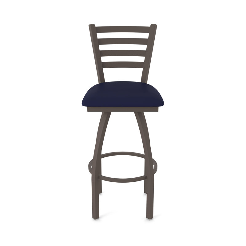 Jackie Swivel Stool, Vinyl-Canter Twilight, Bronze, Extra Tall (36" Seat Height)