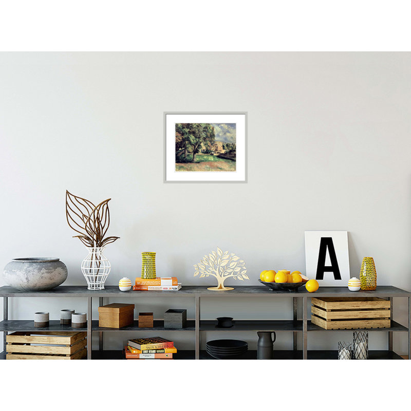 «Trees in a Park Jas de Bouffan» par Paul Cézanne, impression giclée encadrée, H 17,75 po x l 20,83 po