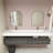 Alysa 84" Wall-Mounted Double Bathroom Vanity Set-71095563