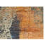 Tapis unique noué à la main beige / noir / orange de 9 pi 1 po x 10 pi 10 po