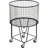 Metal Storage Cart Deep Set Rolling ...