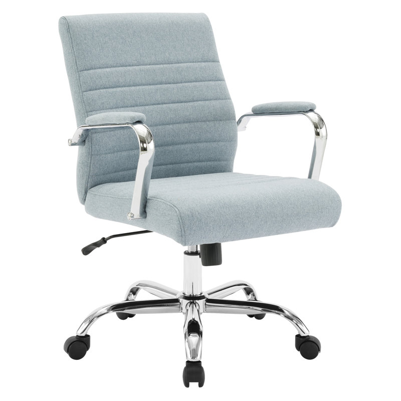 Mallory Polyester Blend Task Chair, Blue