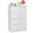 23.6''W 4-drawer dressing tablewith Sliding Barn Door,storage cabinet with one adjustable shelf door-1162227223