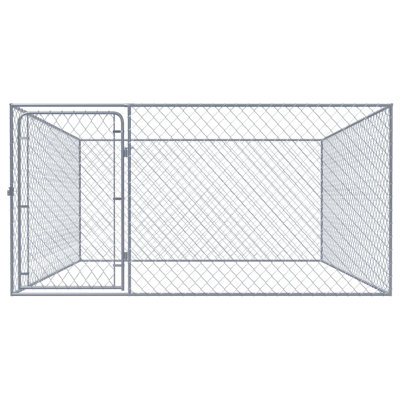 Newenton Galvanised Steel Kennel With Door