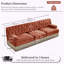 Canapé Chesterfield 3 places en velours avec jupe à pampilles-498602826