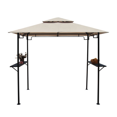 8 Ft. W x 5 Ft. D Steel Grill Gazebo