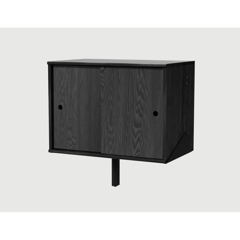 Branch Solid Wood Accent Cabinet, Black