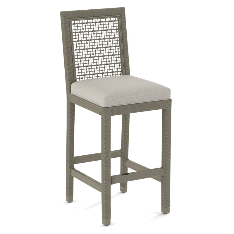Pine Isle Bar Stool, Seashells; 0596-65, Stone Hearth