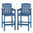 2 Pieces HDPE Tall Adirondack Bar Chair with Removable Table-721887754