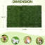 Gazon artificiel réaliste, paquet de deux, grand tapis d'urine pour animaux de compagnie, entretien, zones intérieures multiples, simplicité d'utilisation, longue durée de vie, literie en gazon remplaçable multi-sites, espaces, fonctionnement,