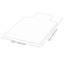 Tapis de chaise avec rebord de 36 po x 48 po pour les planchers recouverts de tapis