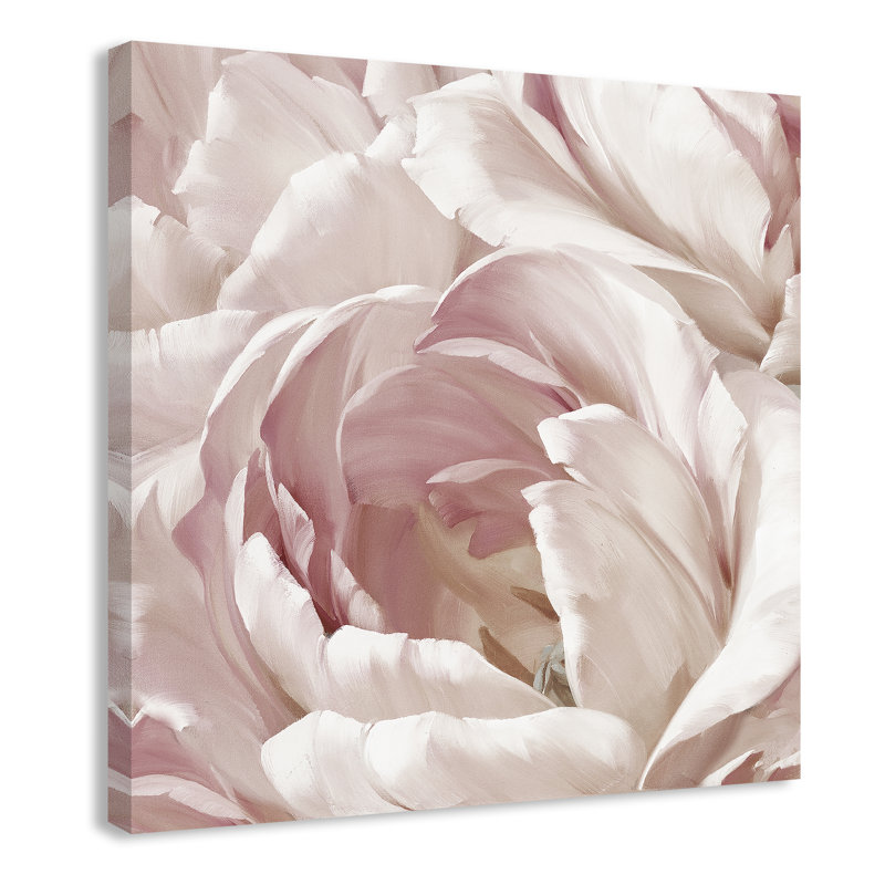 Intime rosé II - photographie, Toile tendue, H 40 po x l 40 po x P 1,375 po
