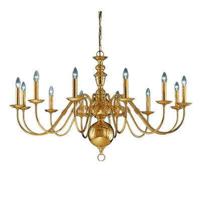 Laurier 12 - Light Candle Style Chandelier