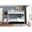 Lit superposé 1pc Classic Finish White-1143614040