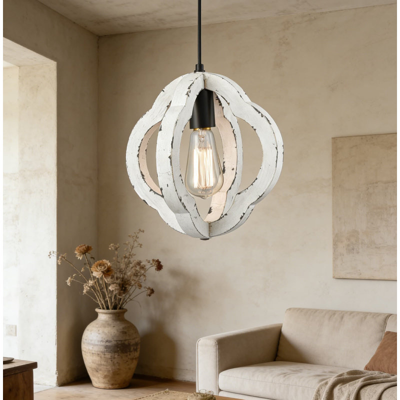 Luminaire suspendu en bois Farmhouse